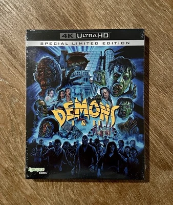 Demons I & II - 4K UHD Blu-ray Limited Edition NEW w/ Slipcover Synapse - Image 1 of 2