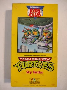 Teenage Mutant Ninja Turtles - Sky Turtles VHS Tape - Burger King Kids Club TMNT - Picture 1 of 5
