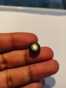 9,73 Cts A BELLISSIMO RARO NO HEAT STELLA NERA ZAFFIRO DI OTTIMA STELLA A 6 RAGGI ⭐ - Foto 1 di 9