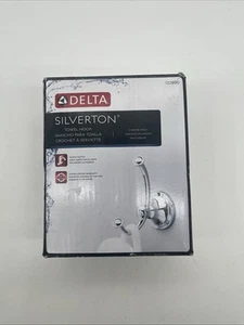 Delta 132890 Silverton Double Robe Hook Chrome Finish New In Box - Free Shipping - Picture 1 of 4