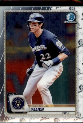 2020 Bowman Chrome #76 Christian Yelich - Image 1 of 2