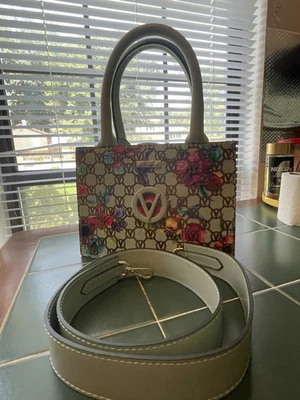 Mario Valentino Leather Crossbody Bag Floral Design  - Image 1 of 4