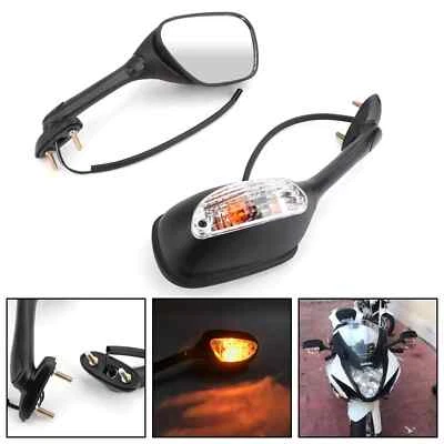 Rearview Mirrors w/Turn Signals For Suzuki GSXR 600/750 2006-2015 GSXR 1000 - Изображение 1 из 4