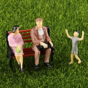 10X Figuras Pintadas Personas Modelo Escala 1:30 Diseño Ferroviario Paisaje 65mm - Imagen 1 de 8