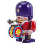 Nutcracker Soldier Wind-up Toy Drummer Figure Tinplate Robot Gift-ET