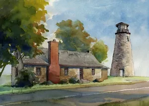 Barcelona Leuchtturm, Portland Harbor, Lake Erie New York. James Man Kunstdrucke - Bild 1 von 2