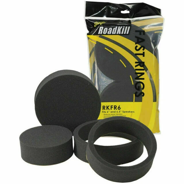 Stinger RoadKill Fast Rings for 6" and 6.5" Speakers - Black (RKFR6)