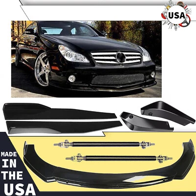 For Mercedes Benz E Class Front Bumper Lip Splitter Spoiler Body Kit Side Skirt - Изображение 1 из 4