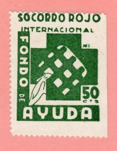 ESPAÑA GUERRA CIVIL S.R.I SOCORRO ROJO INTERNACIONAL FONDO DE AYUDA 50 CTS - Imagen 1 de 2