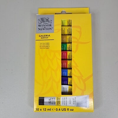 Winsor & Newton Galeria Acrylic Color 10 Paint Tube Set - Image 1 of 4