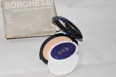 Borghese Vintage Translucent Powder Compact Florentine Translucent Gold Frosted - Image 1 of 3