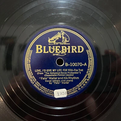 FATS WALLER - Lord, I'd Give My Life For You (1939) 10" Shellac 78RPM Record - V - Image 1 of 4
