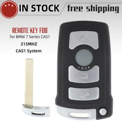 Mando a distancia para BMW CAS1 2002-2008 serie 7 E65 E66 4 botones 315 MHz PCF7942  Foto 1 de 3