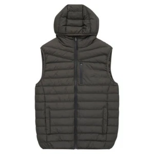 French Connection Mens Hooded Sleeveless Padded Body Warmer Puffer Row Gilet - Picture 1 of 6