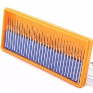 30Pcs Diamond Grinding Head Abrasive Bits NEEDLE SHARP 1.8 2mm Rotary Burrs 26# - Bild 1 von 8