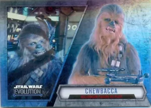 2016 Star Wars Evolution Silver Parallel Card 58 - CHEWBACCA - Picture 1 of 1