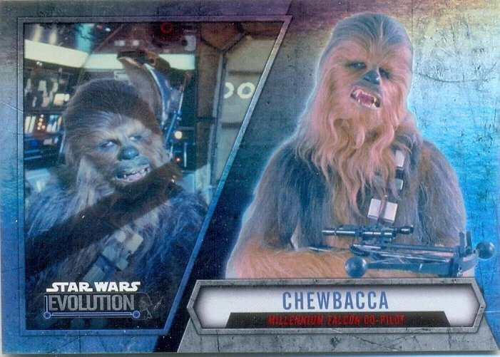 2016 Star Wars Evolution Silver Parallel Card 58 - CHEWBACCA - Image 1 of 1