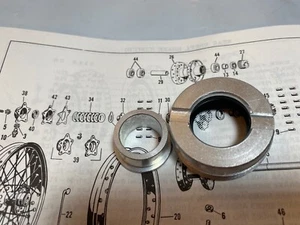 Harley 43542-67 Shovelhead Sidecar Wheel Bearing Lock Nut & Seal Kit 1967-79 USA - Picture 1 of 5