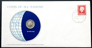 1979 Netherlands 25 Cents Coin and Stamp Set with COA - Brilliant UNC - Picture 1 of 4