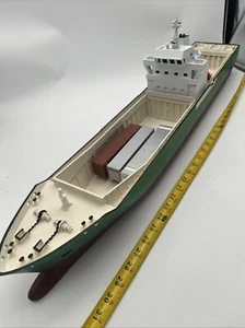 Unpainted, Unassembled version Big Ho Scale Cargo Ship. 34” Long - Picture 1 of 10
