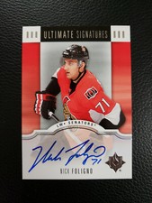 2007-08 Upper Deck Ultimate Collection Signatures Autograph Nick Foligno Auto