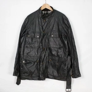 Giacca Belstaff in pelle colore nero taglia XXL da uomo - Imagen 1 de 7