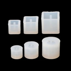 6pcs Silicone DIY Beads Mold Bracelet Earring Pendant Jewelry Making Resin Mould - Picture 1 of 8