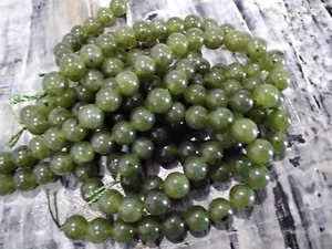 Jade canadiense natural, 8 mm, aproximadamente 49 piezas Envío gratuito. Vendedor de oz - Imagen 1 de 3