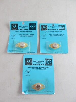QTY=3 HEP-C6054R Motorola Adjustable Negative Voltage Regulator NEW - Image 1 of 3