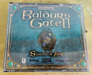 Baldur's Gate 2 Shadow of Amn PC DnD RPG 4CDROM w/ 4 Jewel Case Sleeve 2000 - Bild 1 von 5