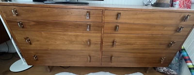 Glenn of California Walnut Dresser by Stanley Young - 8 Drawer Dresser - Image 1 of 4