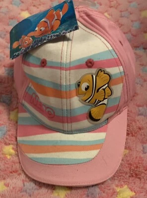 GORRA DE BÉISBOL DISNEY PIXAR FIND NEMO NIÑAS PEQUEÑAS GORRA ROSA EDADES 1-3 NUEVA CON ETIQUETAS Foto 1 de 4