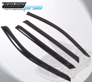 For Mercedes-Benz E320 Wagon 2003-2009 Black Window Rain Guards Visor 4pcs Set - Picture 1 of 3