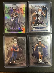 🔥(4) Patriots 2024 Mosaic Football Baker RC, Polk RC, Brisette Silver, Welker - Picture 1 of 1