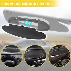 Sun Visor Cover Mirror Black For Porsche 911 996/997 Cayman Boxster 986/987 Part