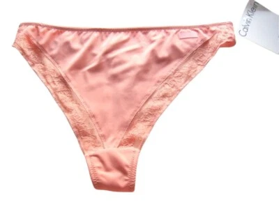 A121 Calvin Klein NEW F2787 F2788 Women's Embroidery Lace Smooth MF Bikini Thong - Image 1 of 2