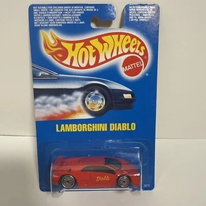 HOT WHEELS BLUE CARD RED LAMBORGHINI DIABLO   (INT'L CARD) 5672 - Picture 1 of 5