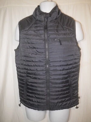 Chaqueta acolchada Nat Nast Puffer cremallera completa chaleco para hombre talla pequeña nueva con etiquetas negra P04 Foto 1 de 4