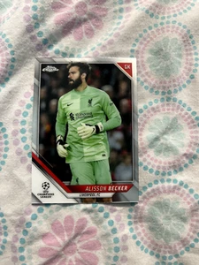 Topps Chrome 2022 Champions League Alisson Becker Liverpool FC No.46 - 1 Card - Picture 1 of 1