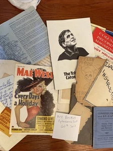 NY Boston Vintage Ephemera Paper Lot 60s 70s Theater Opera Letters Ads - Picture 1 of 8