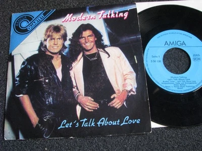 Amiga-556 138-Modern Talking-Let´s talk about Love 7" Vinyl-1986 DDR East German - Bild 1 von 2