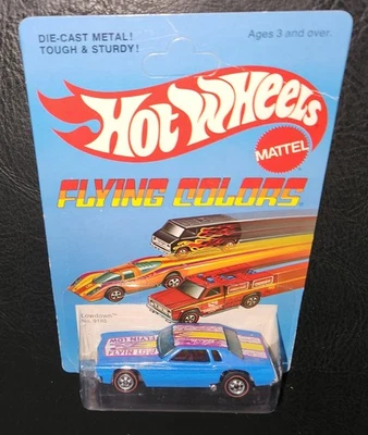 Hot Wheels Redline Lowdown 1975 Flying Colors azul Flying Low No. 9185 Mattel Foto 1 de 4
