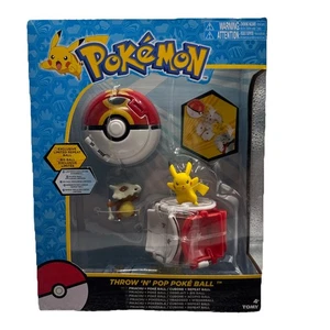Pokemon Throw 'N' Pop Duel Pikachu Pokeball & Cubone Repeat Ball Figur Set, NEU - Bild 1 von 6