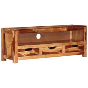TV Cabinet Honey touch Solid acacia wood Medium TV Cabinet vidaXL - Picture 1 of 11