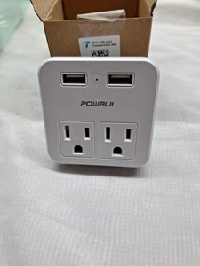 International Power Adapter W/ Phone Cord Plug Ins - Foto 1 di 2