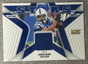 Jonathan Taylor Jersey Card - Panini Score 2025 - Stars Of The NFL Patch SNJ-JTR - Bild 1 von 2