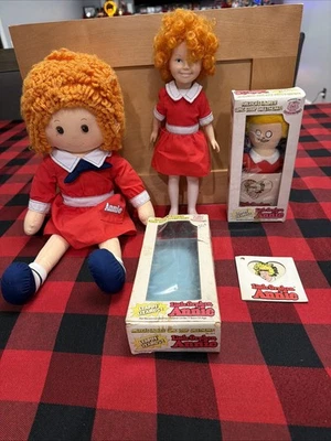 Little Orphan Annie Leapin' Lizards Well-Made Toys NIB & Knickerbocker Dolls Lot - Bild 1 von 4