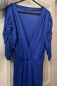 Lovely Vintage 1980’s C&A Blue Dress Size UK 14 - Picture 1 of 5