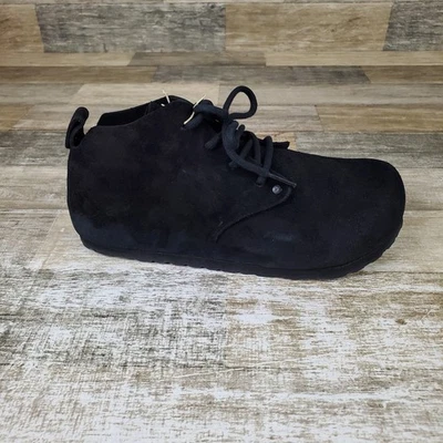 Birkenstock Dundee Womens Boots Sz 7 Comfort Black Suede Lace Up Ankle Boots - Image 1 of 4