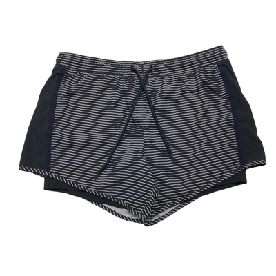 Tangerine | Pantalones Cortos de Correr Activos a Rayas Negras | Para Mujer Talla M Foto 1 de 4